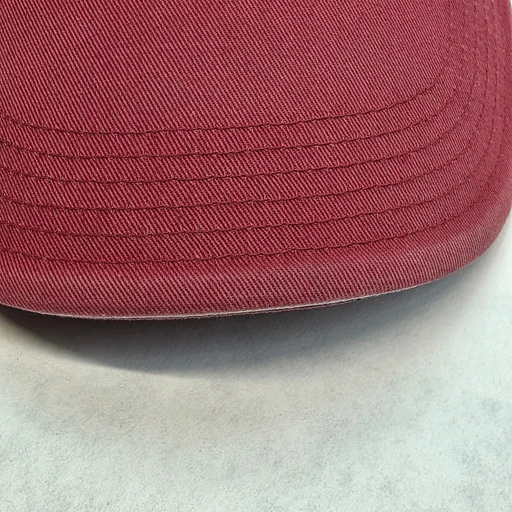 Vintage Carhartt Baseball Cap Burgundy Embroidered Patch Hard‎ At Work Strapback